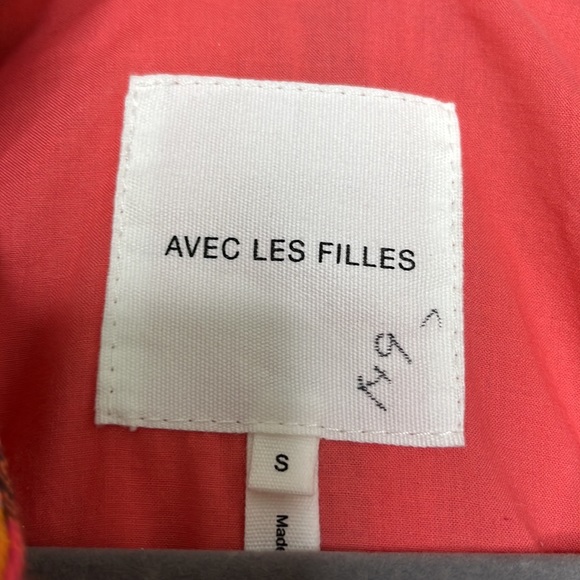 AVEC LES FILLES vintage candy striped bomber jacket - Picture 2 of 3